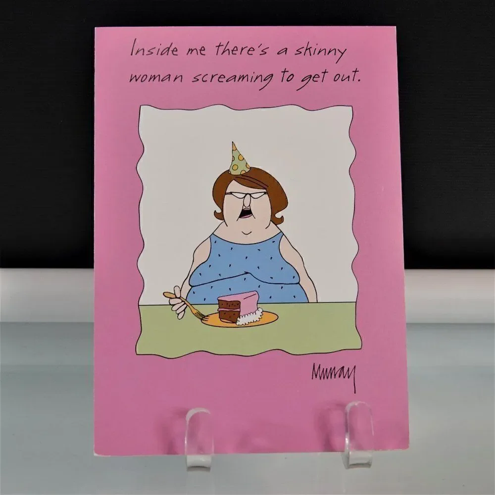Funny Birthday Card Skinny Women